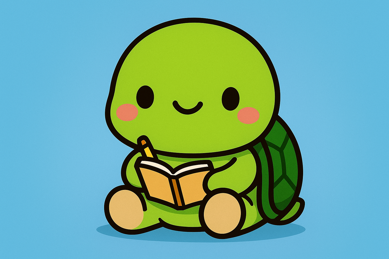 Turtley, die langsame aber stetige Schildkröte